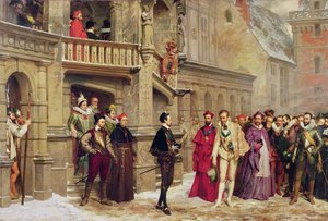 Enrico III e il duca di Guisa, 1855 da Pierre Charles Comte