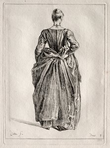 Studio di una donna di spalle da Pierre Charles Trémolière