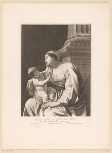 Maria con Bambino ai piedi di una colonna