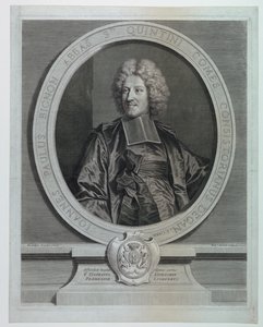 Ritratto di Jean Paul Bignon, abate di St. Quentin da Pierre Drevet