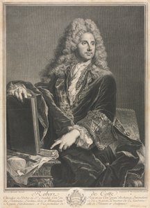 Ritratto di Robert de Cotte da Pierre Drevet