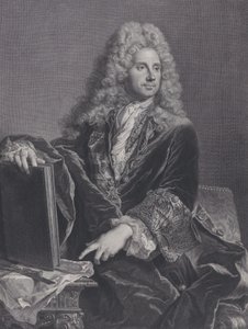 Ritratto di Robert de Cotte, 1722 da Pierre Drevet