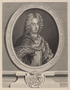 Federico Augusto III, re di Polonia da Pierre Drevet, after François de Troy