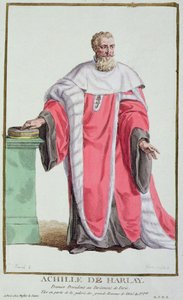 Achille de Harlay da Receuil des Estampes, Representant les Rangs et les Dignites, suivant le Costume de toutes les Nations existantes, pubblicato 1780