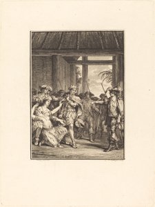 La scoperta del nuovo mondo da Pierre Duflos after Jean Michel Moreau
