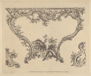 Progetto per un tavolo console, 1752