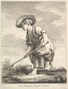 Bambina che lavora in fattoria, da Premier Livre de Figures d