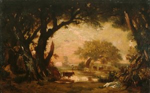 Radura nei boschi di Fontainebleau da Pierre Etienne Theodore Rousseau