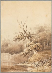 Paesaggio, 1836 da Pierre Etienne Theodore Rousseau