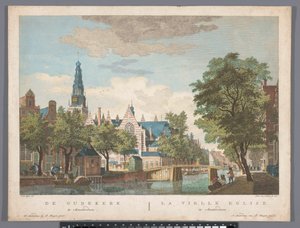 Veduta della Oude Kerk ad Amsterdam