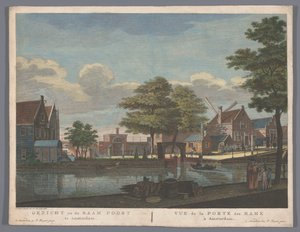 Vista della Raampoort ad Amsterdam da Pierre Fouquet