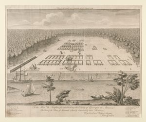 Veduta di Savannah da Pierre Fourdrinier