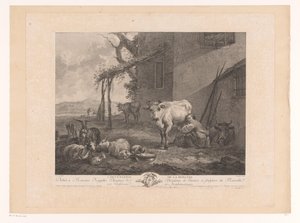 Pastorella che munge da Pierre Francois Laurent