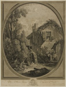 Paesaggio con mulino a vento da Pierre Francois Laurent