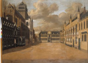 Piazza Burg, Bruges da Pierre Francois Ledoulx