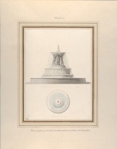 Progetto per una Fontana per La Place Louis XV, ca. 1806 da Pierre Francois Leonard Fontaine