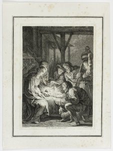 Adorazione dei pastori da Pierre François Basan