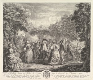 Il Carnevale del Parnaso, 1761-62 da Pierre François Basan