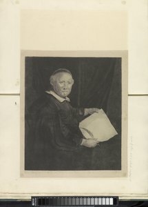 Ritratto del maestro di scrittura Lieven Willemsz. van Coppenol: grande tavola (serie: Raccolta di ottantacinque stampe originali)