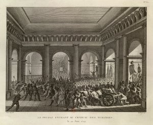 Le persone che entrano nel Palazzo delle Tuileries da Pierre Gabriel Berthault