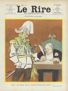 Conciliazione tedesca. Illustrazione per Le Rire