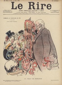 Il brindisi di Bismarck, illustrazione per Le Rire