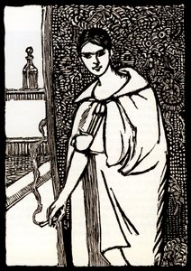 Giovane donna con sigaretta per 