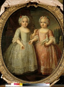 Ritratti di Louise Elisabeth di Francia e Henriette di Francia, figlie di Luigi XV da Pierre Gobert