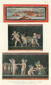 Un Impegno Navale, Vendemmia, Vino (litografia a colori) da Pierre Gusman