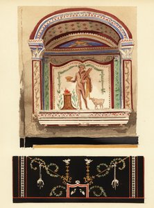Dipinto della nicchia del larario dedicato a Ercole in un annesso (Casa del Cenacolo, V)