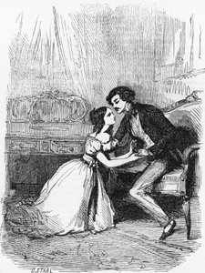 Illustrazione per La pecora nera, romanzo di Honoré de Balzac (1799-1850), incisione di Pierre Gustave Eugène Staal (1817-1882) da Pierre Gustave Eugene (1817 82) Staal
