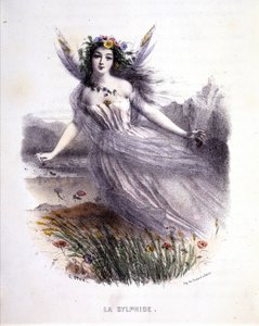 Fata: La silfide - in "Le donne mitologiche", di Mery e Foelix, ill. di G. Staal, ed. da Gouet da Pierre Gustave Eugene Staal