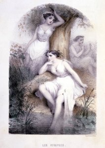 Le ninfe - in "Les femmes mythologiques", disegni di G. Staal, di Mery e il Cte Foelix, Ed. G. de Gouet da Pierre Gustave Eugene Staal