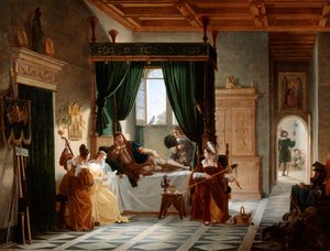 La convalescenza di Bayard, c1796-1842 da Pierre Henri Revoil