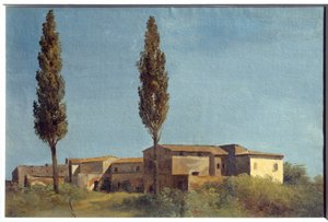 A Villa Farnese, i due pioppi da Pierre Henri de Valenciennes