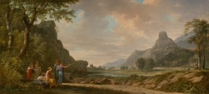 Monte Athos Scolpito come Monumento ad Alessandro Magno da Pierre Henri de Valenciennes