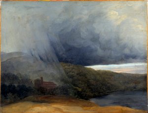 Tempesta su un lago da Pierre Henri de Valenciennes