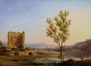 Veduta della periferia di Roma da Pierre Henri de Valenciennes