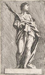 Figura femminile in piedi, ca. 1739-40 da Pierre Ignace Parrocel