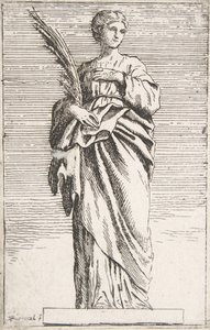 Figura femminile in piedi da Pierre Ignace Parrocel