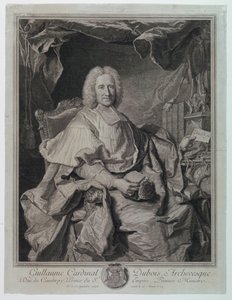Ritratto del cardinale Guillaume Dubois (1650-1723) da Pierre Imbert Drevet