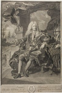 Ritratto di Samuel Bernard, consigliere di stato da Pierre Imbert Drevet