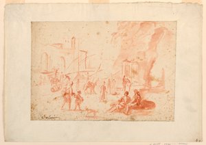 Scena portuale da Pierre Jacques Volaire