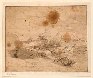 Paesaggio Marino Tempestoso da Pierre Jacques Volaire
