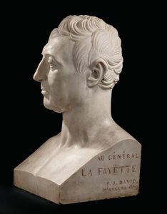 Busto di Marie-Joseph-Gilbert du Motier, marchese de La Fayette da Pierre Jean David dAngers