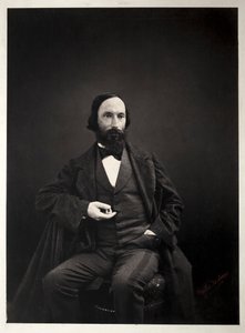 Auguste Vacquerie, c. 1860 da Pierre Jean Delbarre