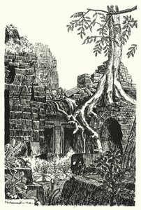 Un cortile interno, Bayon da Pierre Jeannerat de Beerski