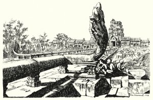 Nel parco di Angkor Vat, le Gopura Occidentali