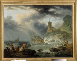Il naufragio da Pierre Joseph Wallaert