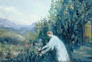 Donna in un Giardino, c.1909-10 da Pierre Laprade